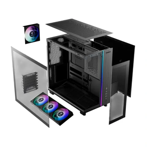 Case GAMDIAS ATLAS M4 CAATLASM4BLGA – Mid-Tower, Black